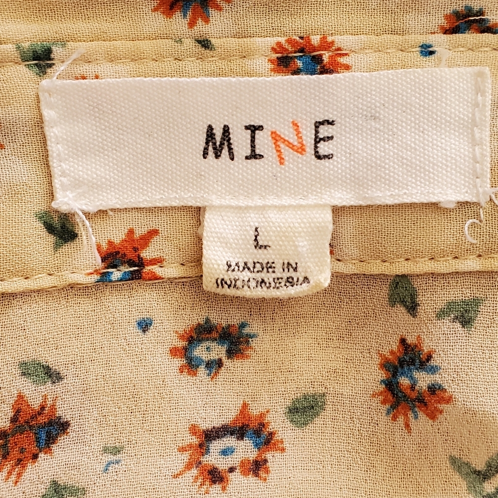 Vintage Mine Floral Crop Top Tie-Front Blouse - Picture 2 of 11
